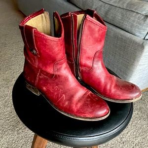 Red Frye Boots